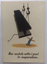 Cartolina pubblicitaria inail - cartolina,
