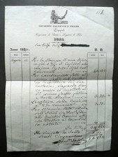 Fattura Giuseppe Salviucci e Figlio Tipografi Legatori di Libri Roma 1840