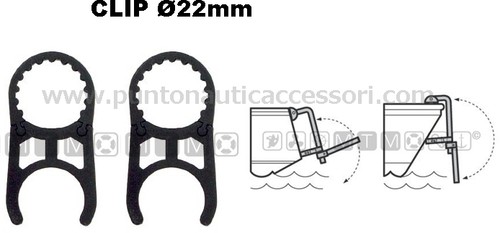 Clip nylon nero - clip,