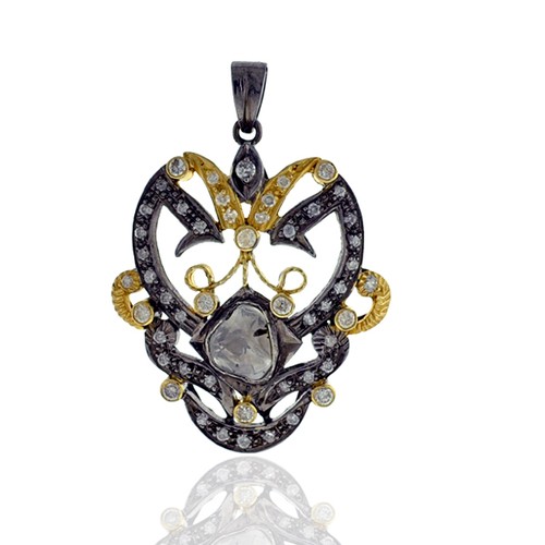 Ciondolo vintage con - , diamanti