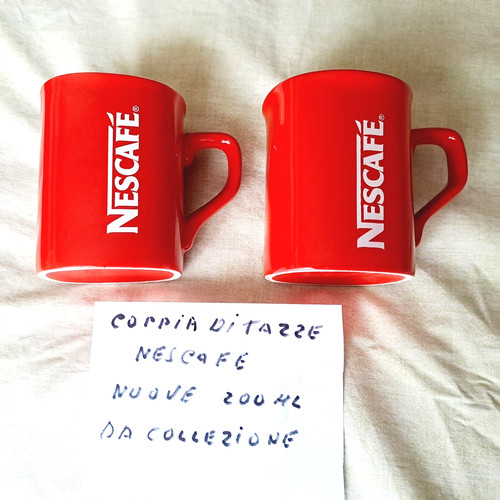 Set tazze nescafè rosse da - 2,