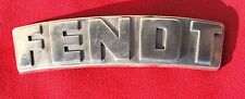 FENDT TRATTORE FIX 2 / L D'EPOCA EMBLEMA RARISSIMO IN ALLUMINIO SPESSO ORIGINALE