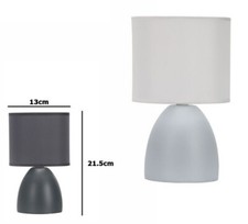 x Lume Lampada  Abat Jour Comodino Comò in Ceramica 21cm E14 Moderna 74585 dfh