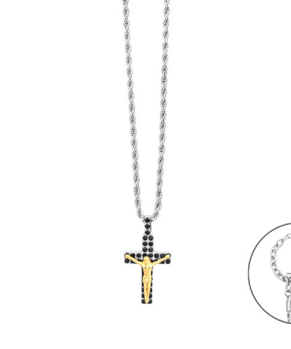 Collana uomo acciaio - in,