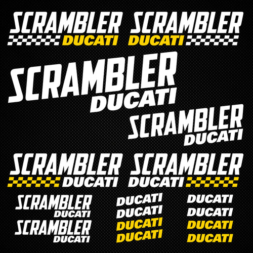 Kit adesivi ducati scrambler - adesivi,