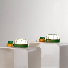 Coppia di plafoniere tartaruga anni 70, ceiling lamps, applique