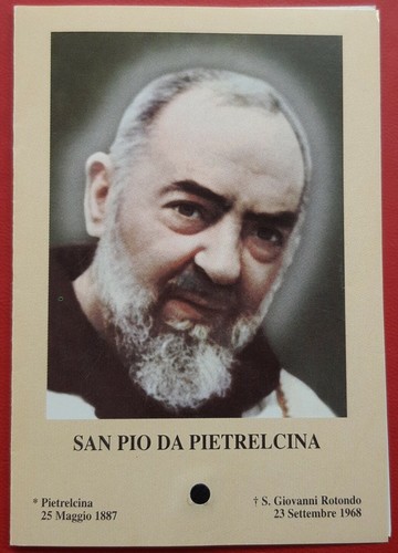 Padre pio santino - padre, reliquia