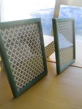 Coppia Portafoto da tavolo Vintage - cornice legno x foto 18x13). NEW.