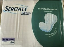 SERENITY 30 Pannoloni Sagomati Soft Dry per Anziani Adulti MAXI per Incontinenza