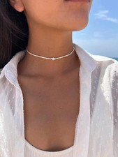 Collana tennis girocollo donna - collana,