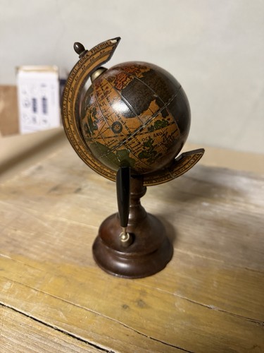 Mappamondo antico legno - mappamondo,
