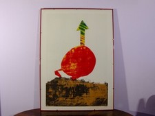 Gianni Dova "Forma ascensionale" Litografia originale su lastra