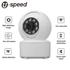 Telecamera di sicurezza WiFi wireless HD 2K monitor domestico remoto visione notturna a colori