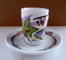 UGO NESPOLO TAZZINA SERIGRAFATA IN PORCELLANA N. 4