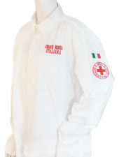 CAMICIA CROCE ROSSA DA RAPPRESENTANZA RICAMATA MODELLO PRESIDENZIALE