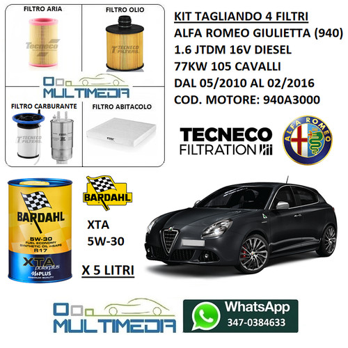 Kit tagliando filtri olio - tagliando, +