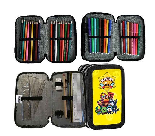 Astuccio scuola zip brawl - zip,