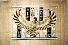 Dipinto Sul Papiro Fatto A