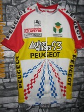 Vintage Cycling Jersey shirt maglia bici ciclismo '80s team Peugeot