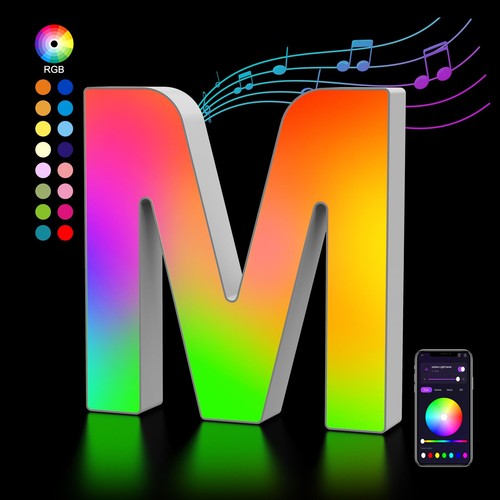 Lettere luminoso con - lettere, usb,