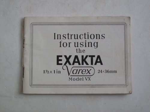 Exakta varex modello - exakta,