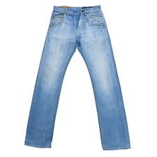 Jeans vintage DONDUP W31 L34 blu denim slim dritto MADE IN ITALY