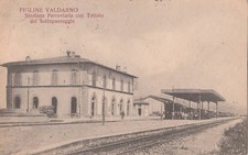 FIGLINE VALDARNO - stazione ferroviaria e Tettoia 1924