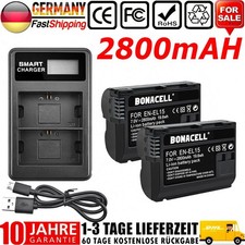 2 batterie 2800 mAh EN-EL15 e