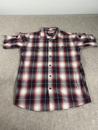 Camicia wrangler media rossa - wrangler,