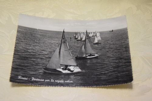 Cartolina rimini partenza per - rimini,