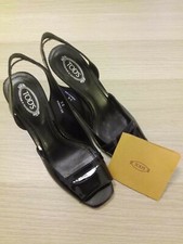 Sandali donna vernice neri 36 Tod's usati 1 volta 