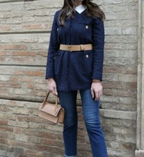 Giacca sfoderata blu navy EMME
