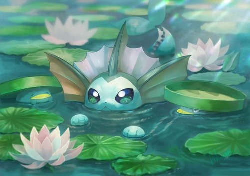 Anime pok mon lotad - , vaporeon