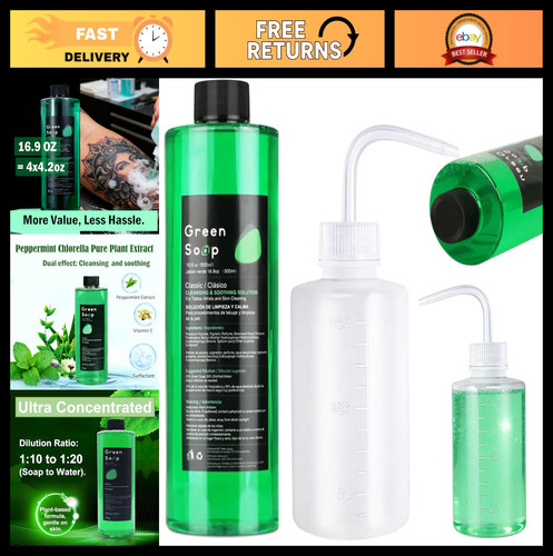 Kit tatuaggio sapone verde