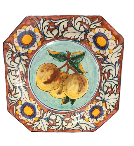 Piatto parete maiolica - da, in