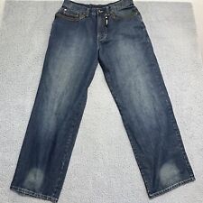 Jeans uomo vintage ENYCE 38x32 Y2K larghi gamba larga skater hiphop 34x32