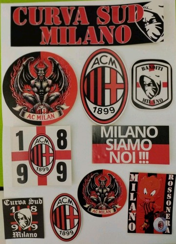 Adesivi milan rossoneri - adesivi,