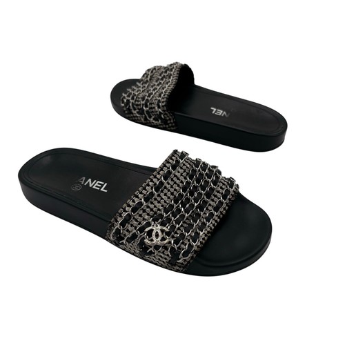 Sandali chanel catena slide - sandali,