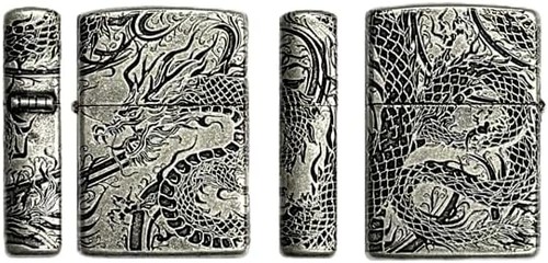 Accendino olio zippo dragon - accendino,