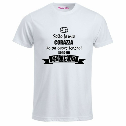 Shirt bianca uomo scritta - t-shirt,