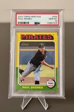 Paul Skenes 2024 Topps Heritage #594 PSA 10 Gem Mint Rookie RC