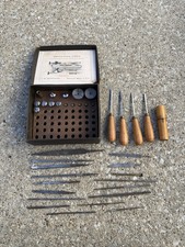 Lotto attrezzi raccoglitori tornio incisione e derbyshire gioielli metallo GunSmithing Vautier