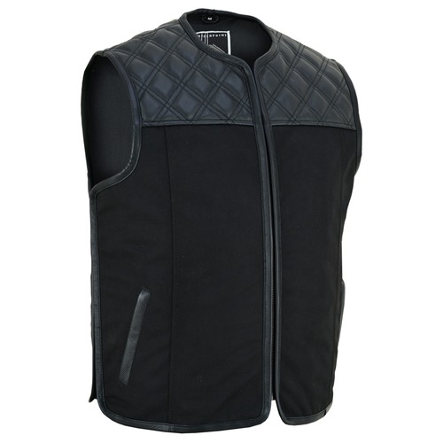 Gilet pelle motociclista - in,