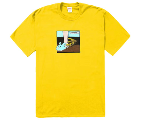 Supreme bed tee giallo fw21 - giallo,