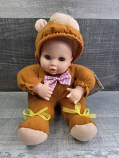 Nuovo vestito pigiama baby doll in orsacchiotto costume polifetto pollice in bocca g35