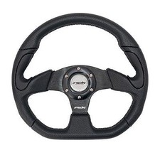 Volante sportivo Poly  Simoni Racing  ecopelle nero diam. 330 mm cod.x2330pun/p