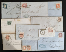 LB2 Curioso LOTTO N. 10 LETTERE FRAMMENTI ANTICHI STATI ITALIANI  qualità mista 