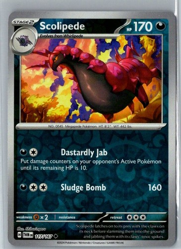 Scolipede uncommon sv06 - scolipede,