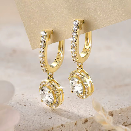Orecchini pendenti 1ct - orecchini,