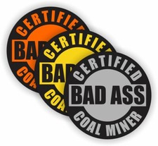 Confezione 3 Adesivi Bad Ass